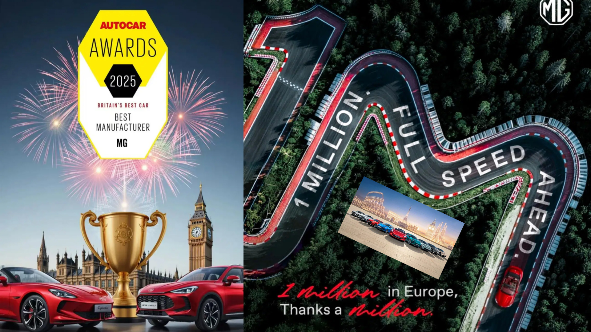 MG ក្លាយជាក្រុមហ៊ុនរថយន្តចិន ដំបូងគេដែលលក់បានជាង 1 លានគ្រឿងនៅទីផ្សារអឺរ៉ុប និងចក្រភពអង់គ្លេស