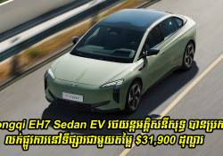 Hongqi EH7 Sedan EV រថយន្តអគ្គិសនីសុទ្ធ ប្រកាសលក់ផ្លូវការនៅទីផ្សារជាមួយតម្លៃ $31,900 ដុល្លារ