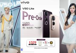 សម្ពោធជាផ្លូវការ vivo V50 Lite ថាមពលថ្មទំនើប ដែលមានការរចនាស្តើងបំផុតបានបើកទទួលការកក់ហើយ 
